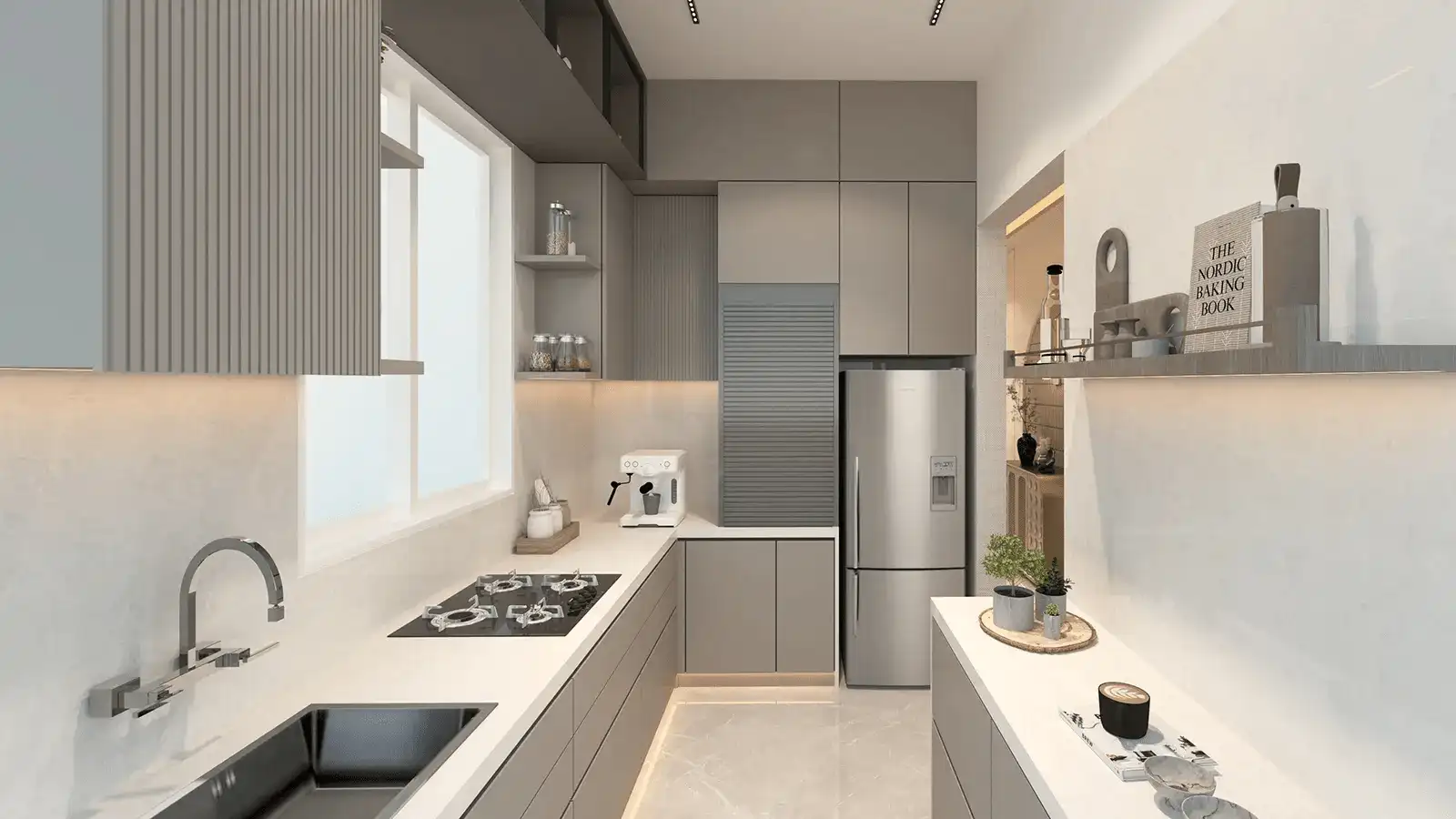 Modern kitchen design at Adore Ananda