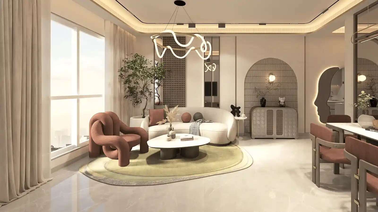 Spacious living room at Adore Ananda Sector 64 Faridabad