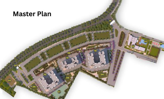 Adore Prima Sector 73 site master plan layout overview